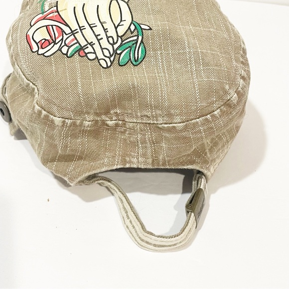 Vintage Y2K‎ Tan Faith Praying Hands Adjustable Hat Baseball Cap - Picture 3 of 5